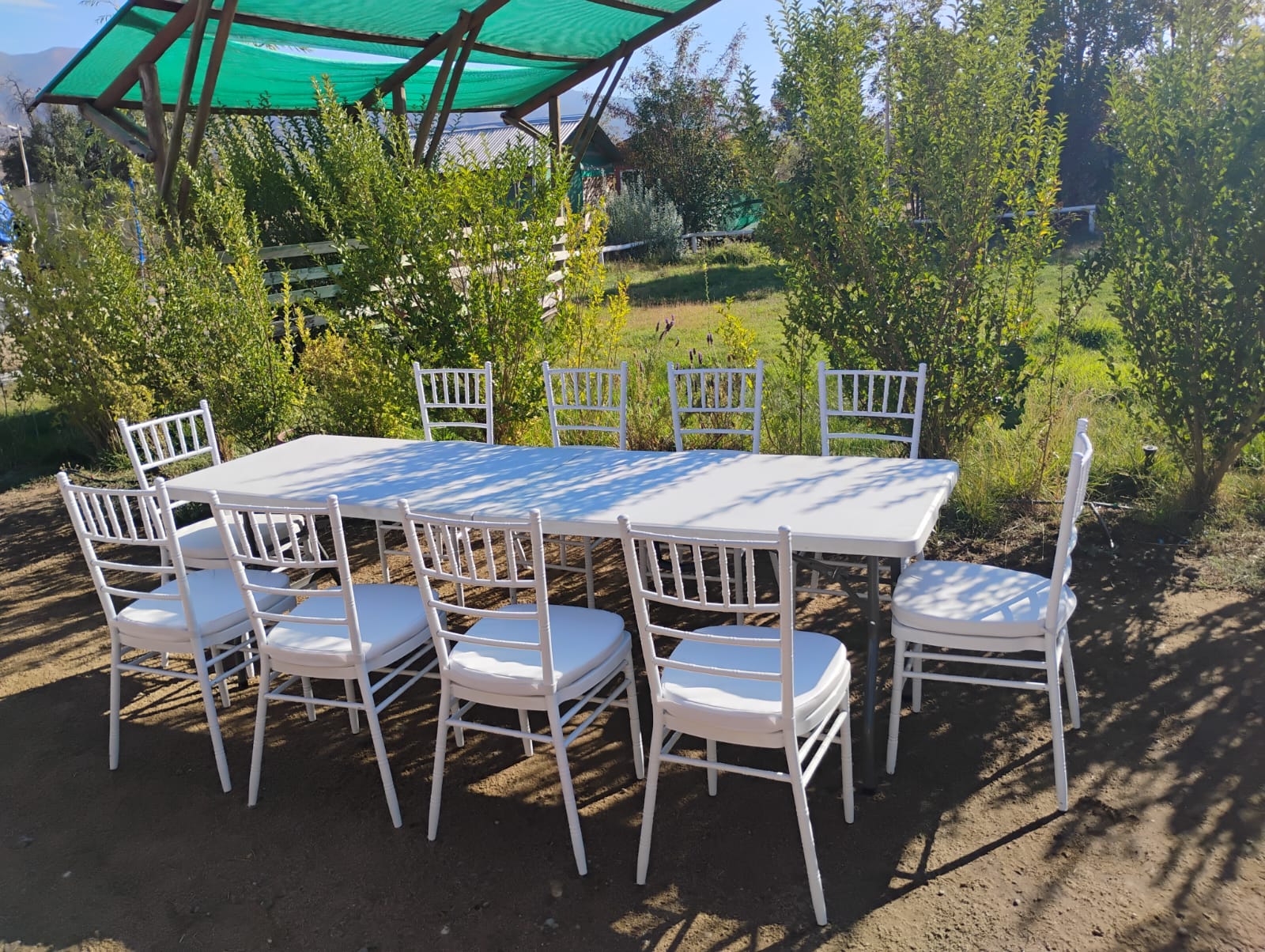 Arriendo Mesa Rectangular para eventos Santiago
